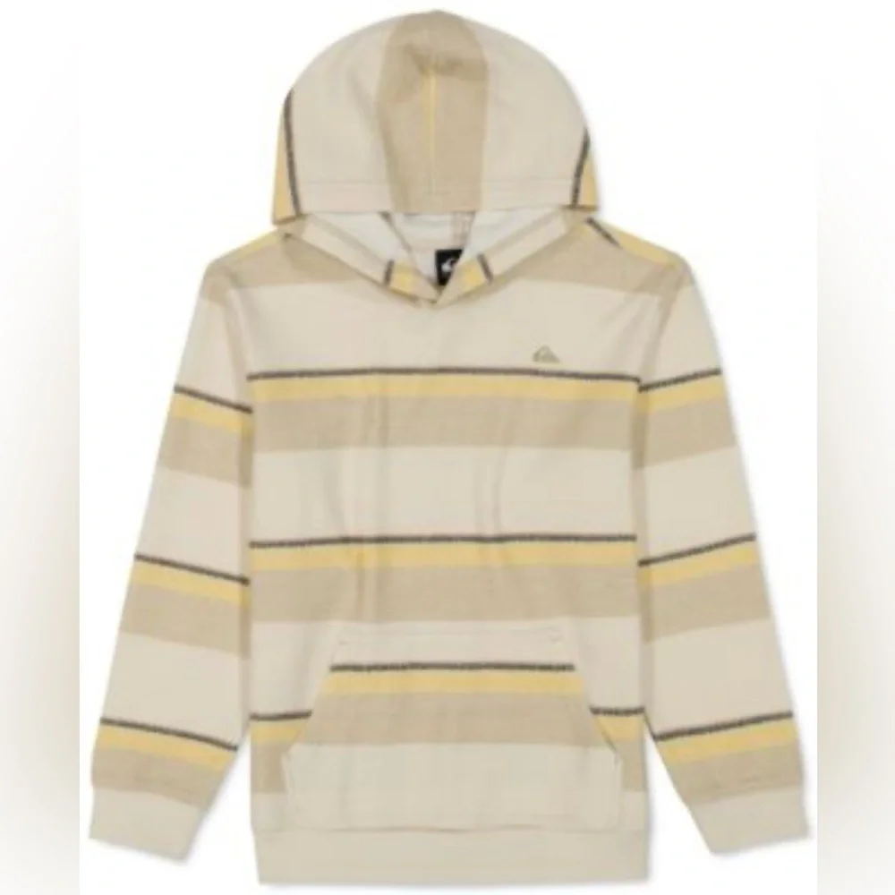 NWT Quick Silver The Great Otway Striped Cotton Hoodie Big Boys XL 18-20 Unisex - Picture 1 of 14